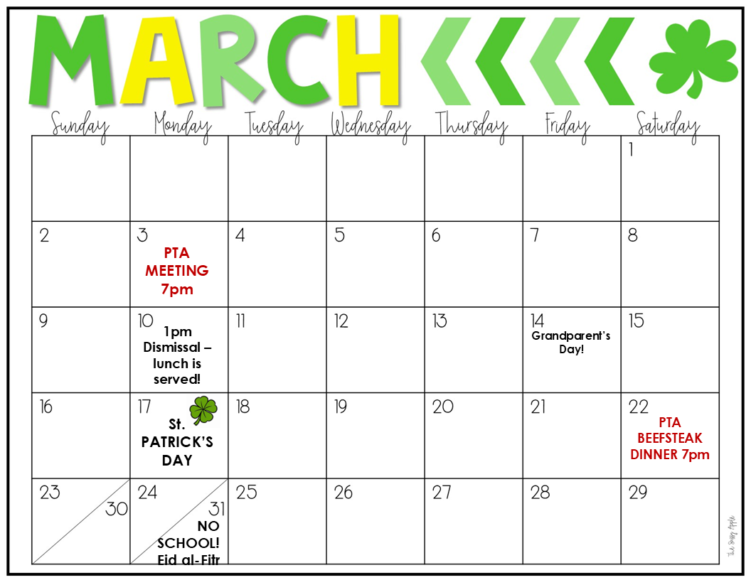 Calendar Of Events calendar-of-events
